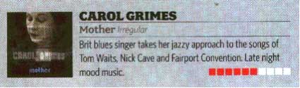Carol Grimes Classic rock Review 2005